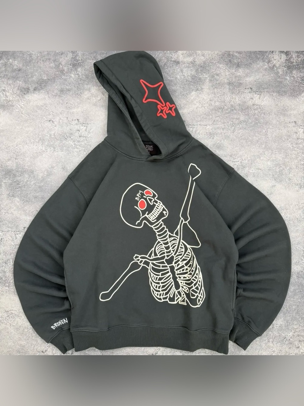 Broken Planet Marker Dark Hours Skeleton Hoodie Onyx Grey S Organic 

Overall go